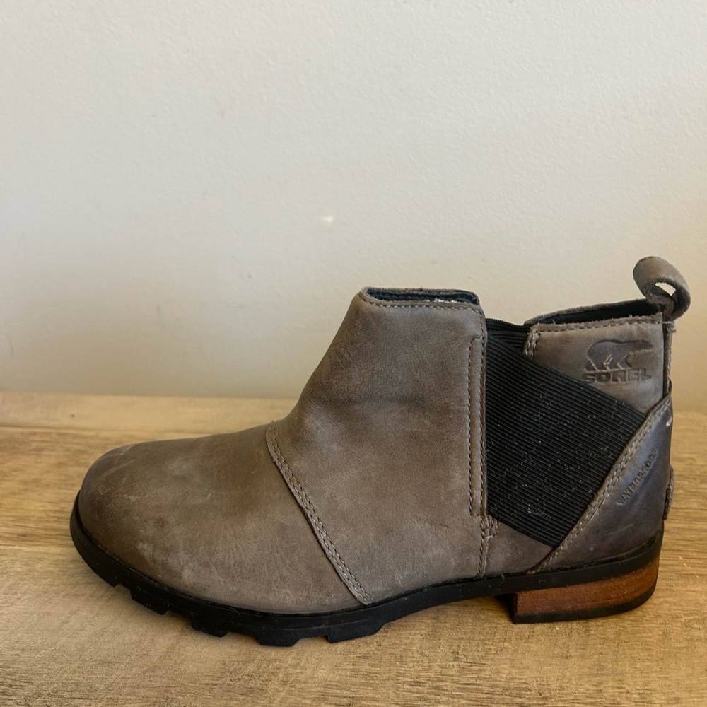 Sorel Emelie H2O Chelsea Boots in‎ Taupe Womens Size 6.5 - Picture 5 of 12